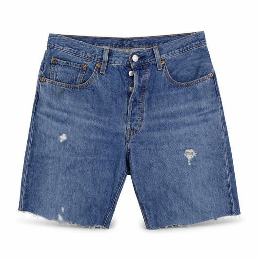 Levi’s 501 Men’s Blue Denim Distressed Shorts Size 30 Regular