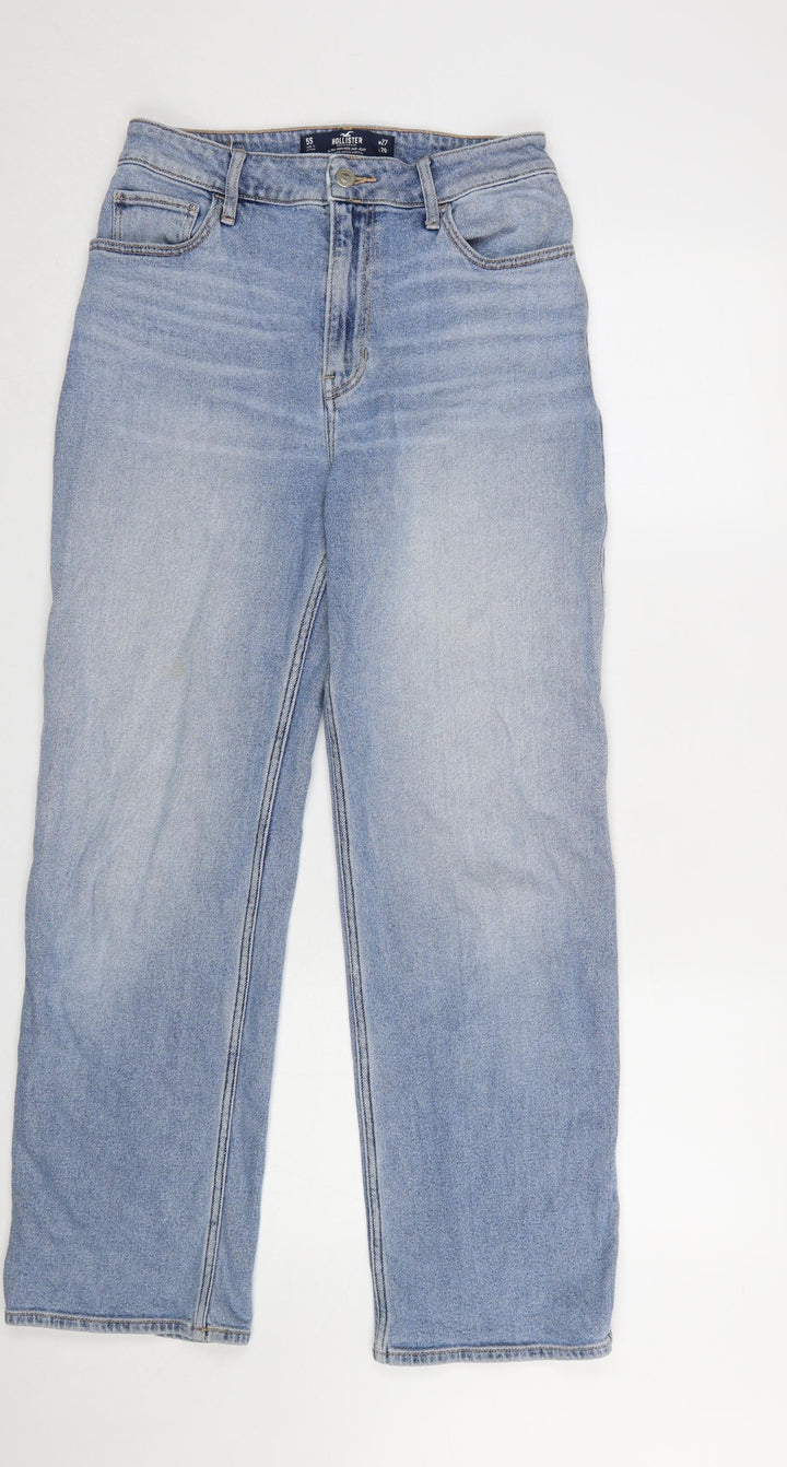 Hollister Women’s Blue High Rise Straight Jeans Size 5 Slim W27 L29