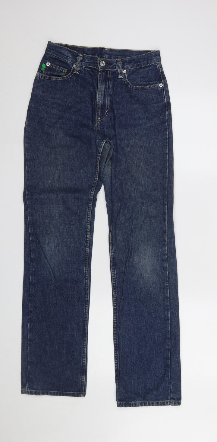 United Colors of Benetton Womens Blue Straight Jeans W26 L31