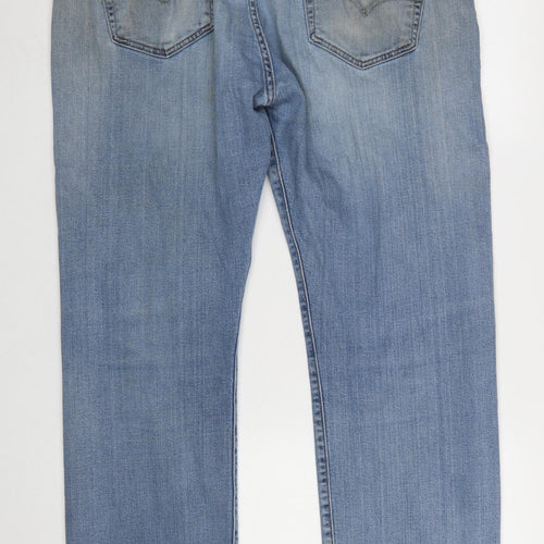 Levi’s Premium Men’s Blue Distressed Straight Jeans W38 L30