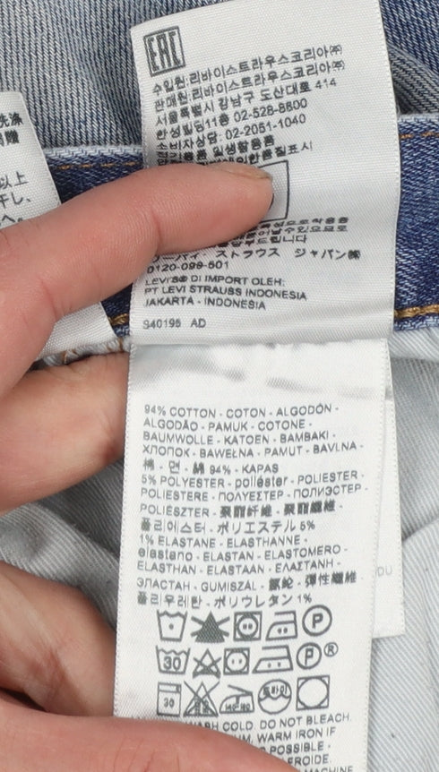 Levi’s Premium Men’s Blue Distressed Straight Jeans W38 L30