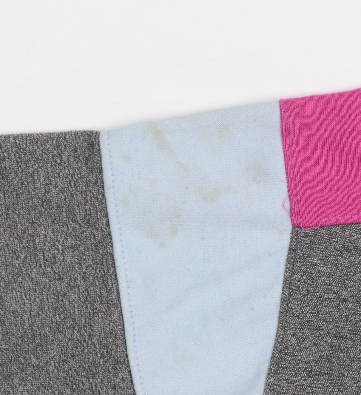 Reebok Girls Grey Colourblock Logo Pullover Hoodie 13-14 Years