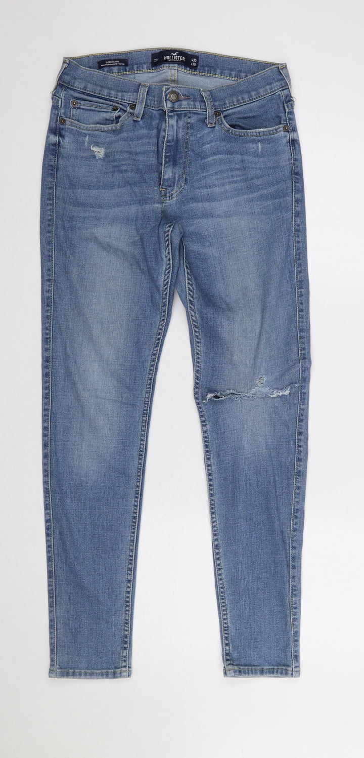 Hollister Women's Blue Super Skinny Stretch Jeans Size 12 W30 L30