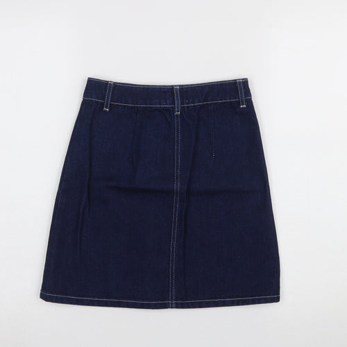 Miss Selfridge Women’s Blue Denim A-Line Mini Skirt UK 4