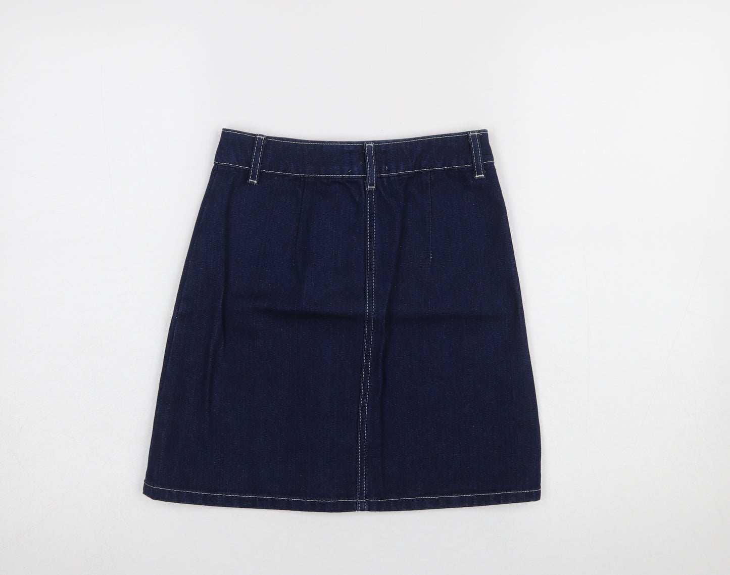 Miss Selfridge Women’s Blue Denim A-Line Mini Skirt UK 4