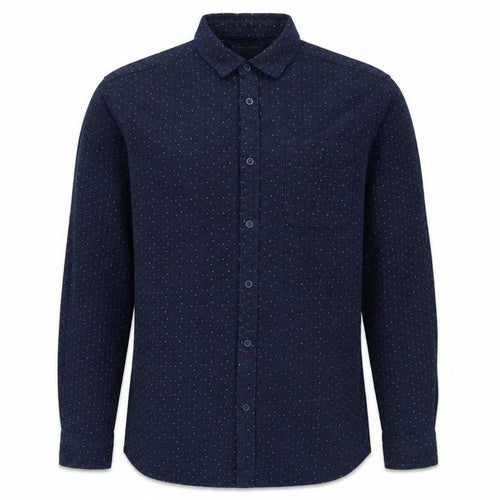 Jack & Jones Men’s Blue Polka Dot Corduroy Button-Up Shirt Size M