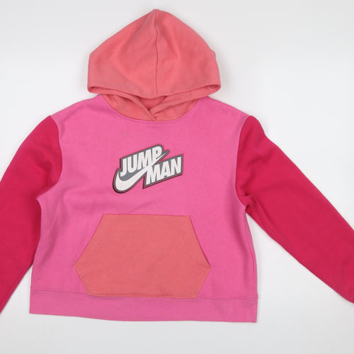 Jordan Girls Pink Jumpman Pullover Hoodie Sweatshirt XL 13-15 Years
