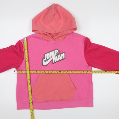 Jordan Girls Pink Jumpman Pullover Hoodie Sweatshirt XL 13-15 Years