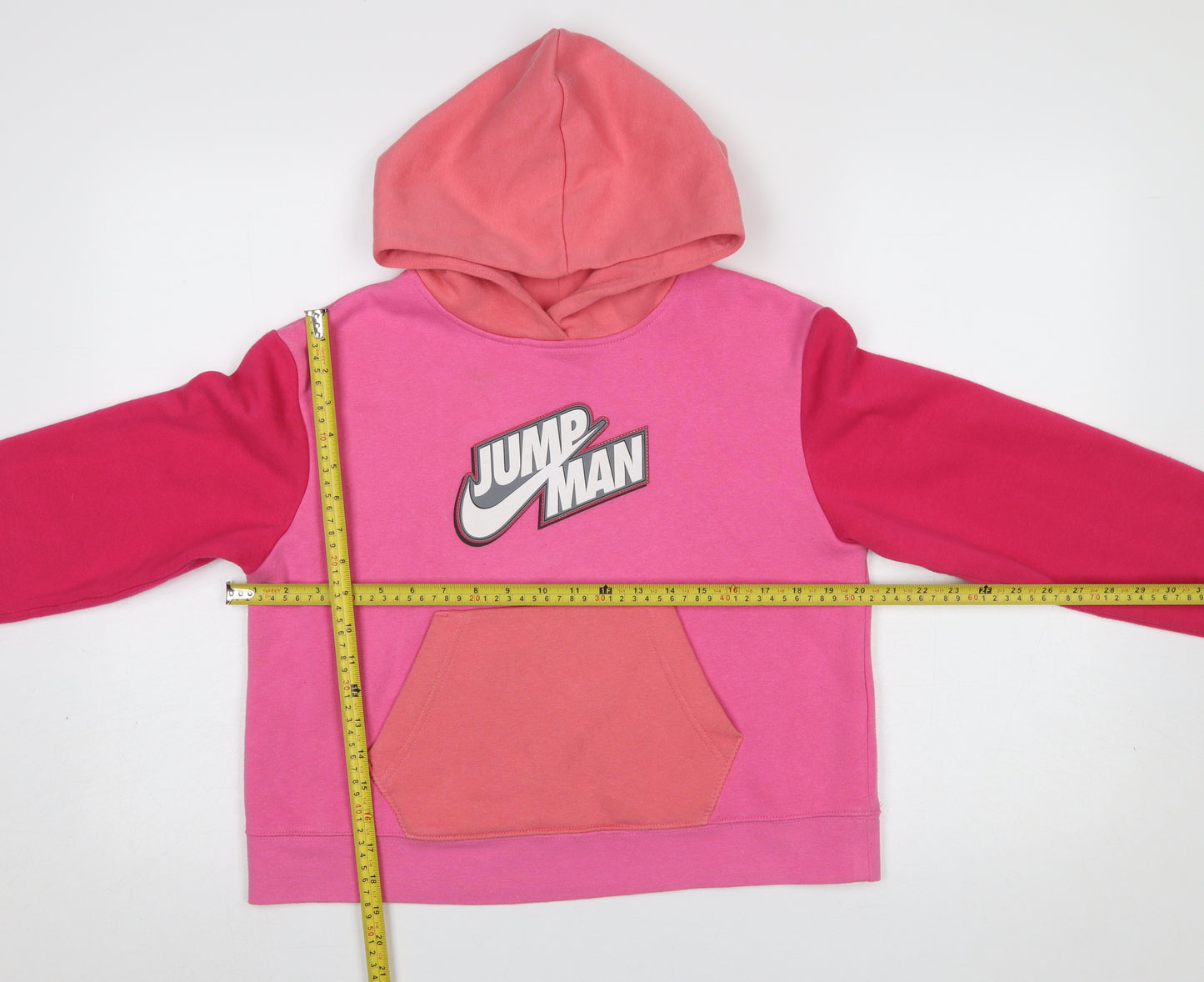 Jordan Girls Pink Jumpman Pullover Hoodie Sweatshirt XL 13-15 Years