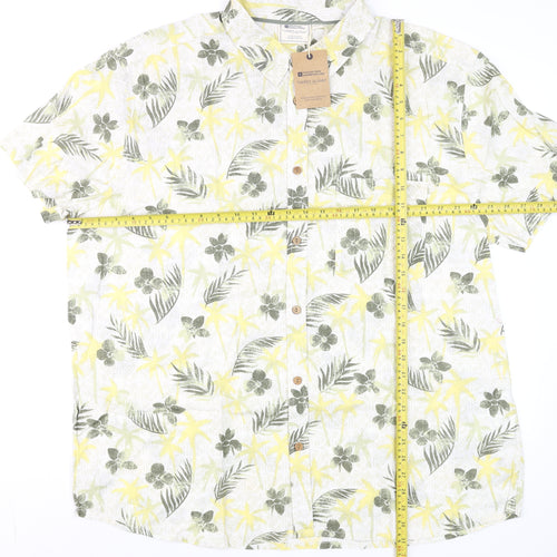 Mountain Warehouse Men's Multicoloured 3XL Hawaiian Cotton Short Sleeve Shirt