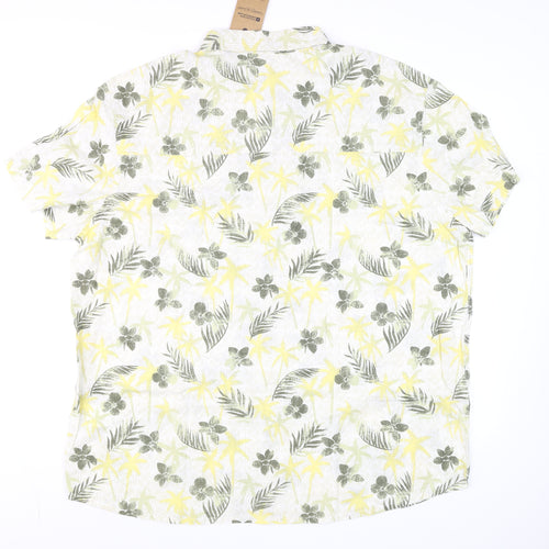 Mountain Warehouse Men's Multicoloured 3XL Hawaiian Cotton Short Sleeve Shirt