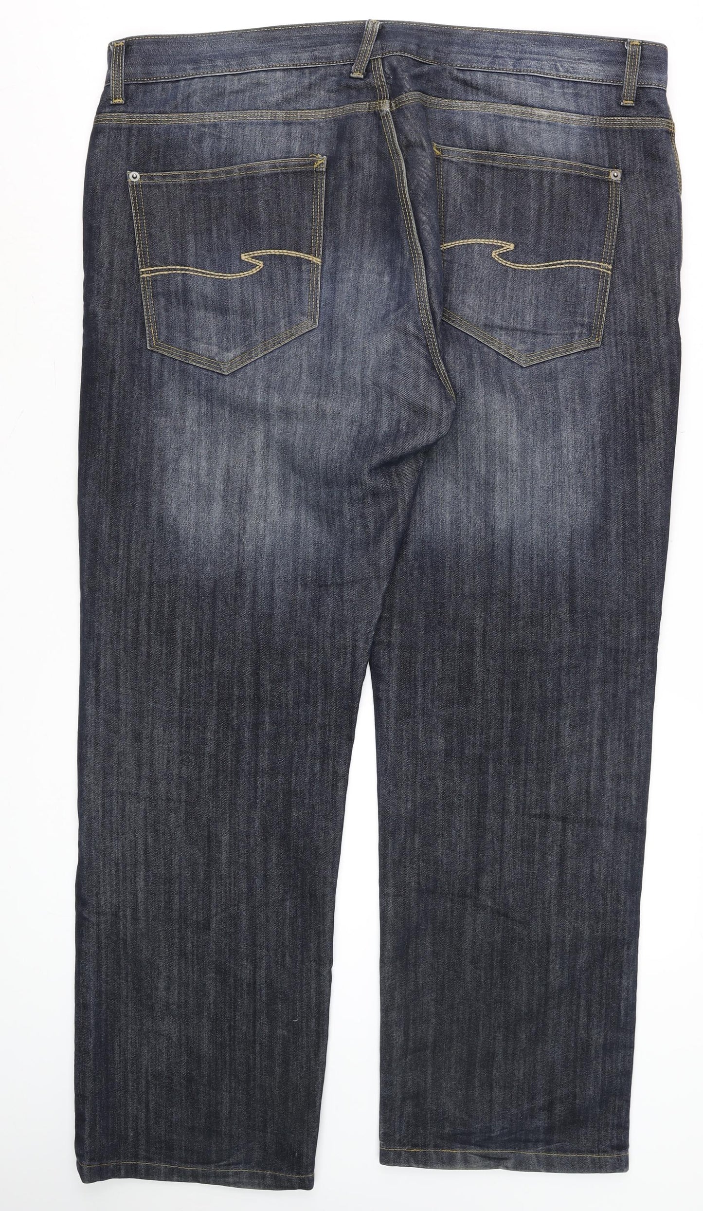 Dunnes Stores Men's Blue Straight Leg Jeans 40W 30L Dark Wash Denim