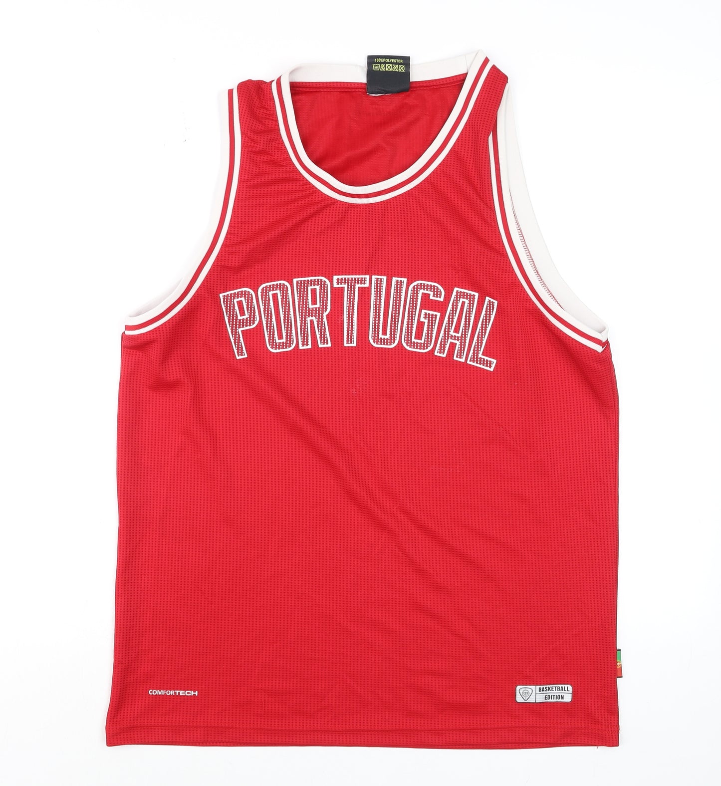Força Portugal Men's Red Basketball Tank Top Jersey L