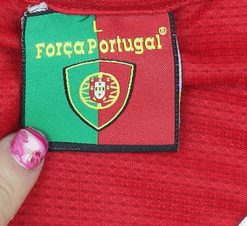 Força Portugal Men's Red Basketball Tank Top Jersey L