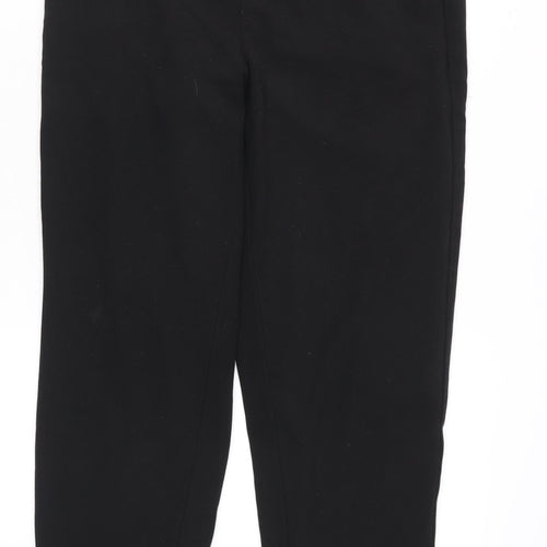 Savoir Women's Black Cropped Tapered Trousers Size 12