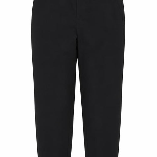 Savoir Women's Black Cropped Tapered Trousers Size 12