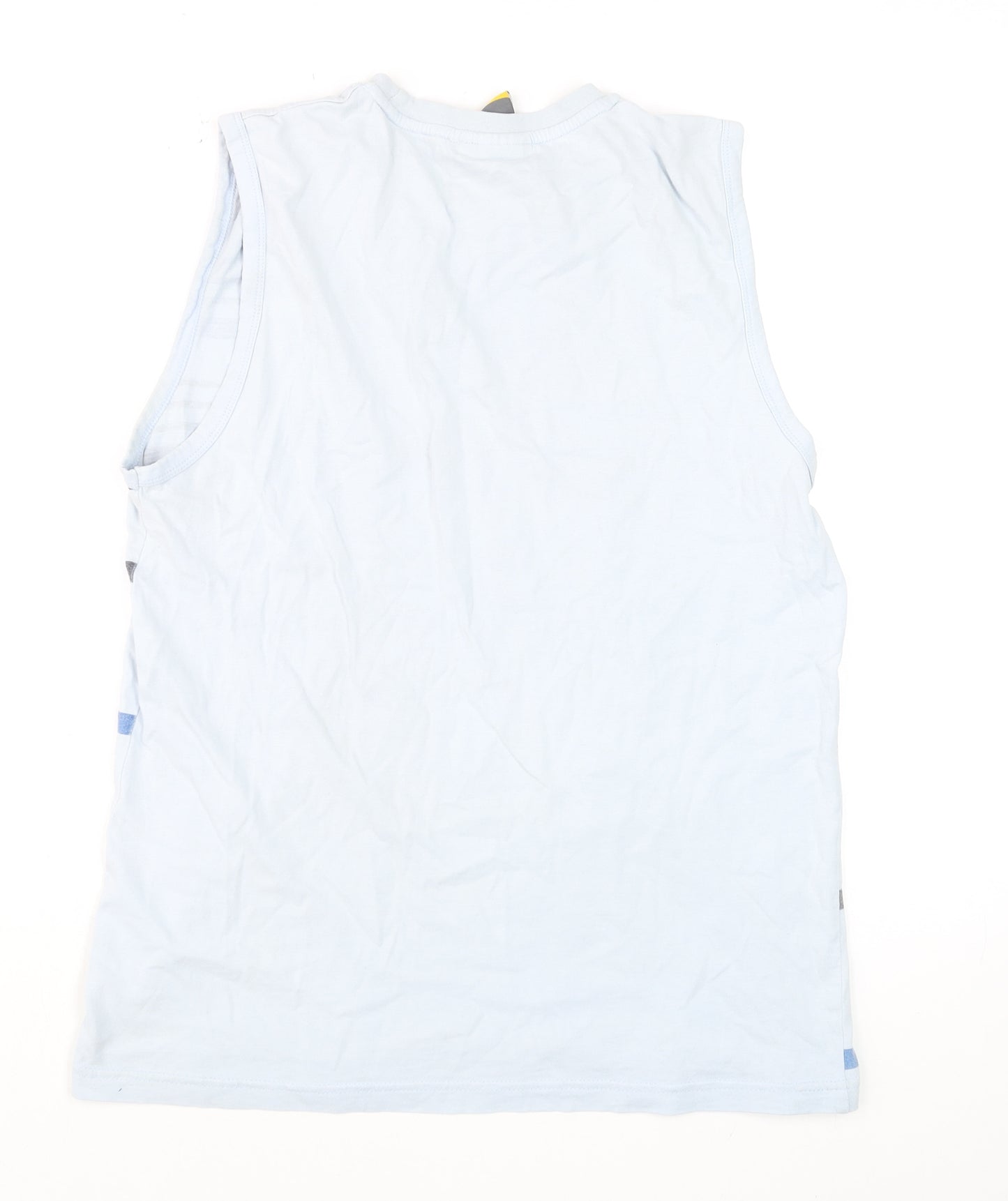 Everlast Men's Blue Striped Tank Top Vest M Sleeveless Cotton Gym Wear