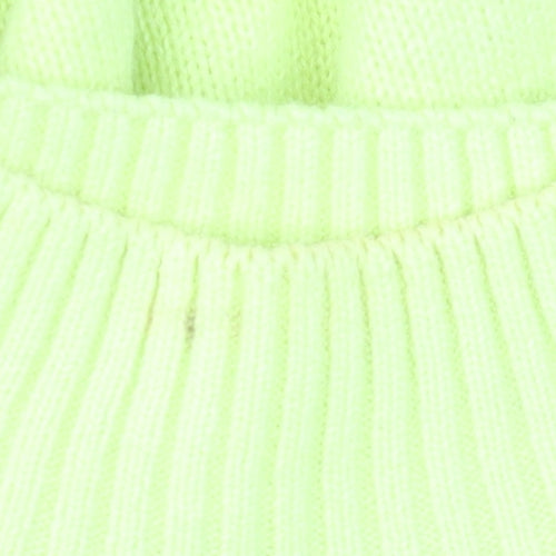 New Look Women Yellow Petite Mock Neck Long Sleeve Jumper Size S