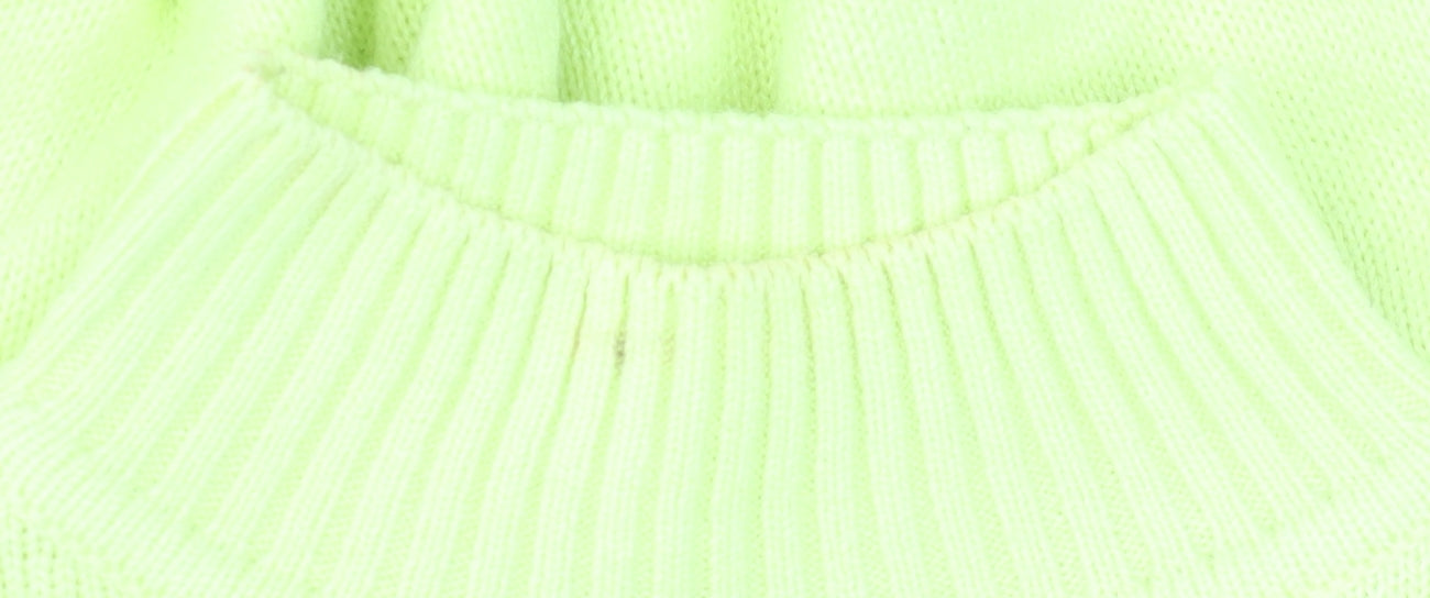 New Look Women Yellow Petite Mock Neck Long Sleeve Jumper Size S