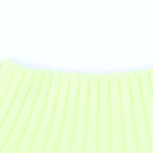 New Look Women Yellow Petite Mock Neck Long Sleeve Jumper Size S