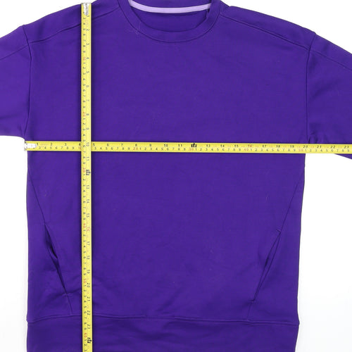 Dunnes Stores Men's Purple Crew Neck Pullover Sweatshirt Size S