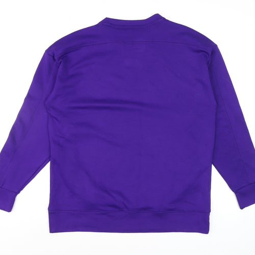 Dunnes Stores Men's Purple Crew Neck Pullover Sweatshirt Size S