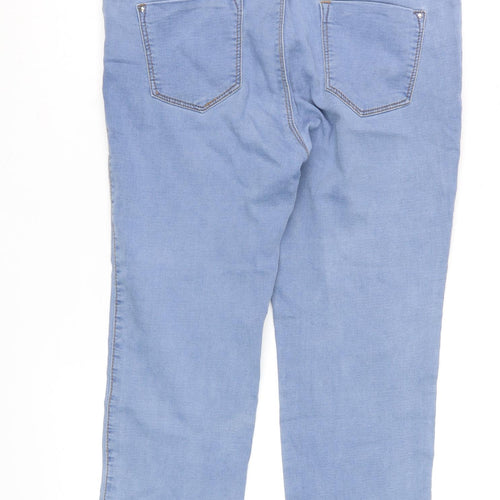 Dunnes Women Blue Size 12 Straight Leg Stretch Denim Jeans