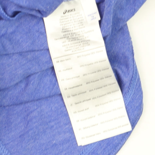 ASICS Men Blue MotionDry Sports T-Shirt Size M Lightweight Activewear