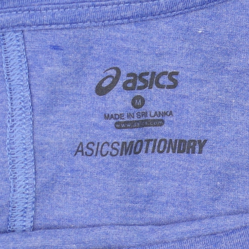 ASICS Men Blue MotionDry Sports T-Shirt Size M Lightweight Activewear