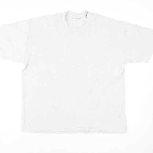 Industrie Men’s White Cotton Crew Neck T-Shirt Size L
