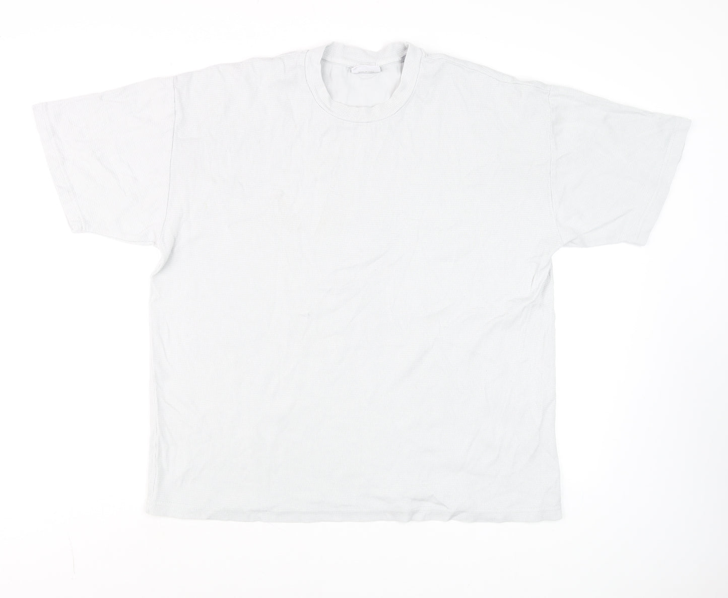 Industrie Men’s White Cotton Crew Neck T-Shirt Size L