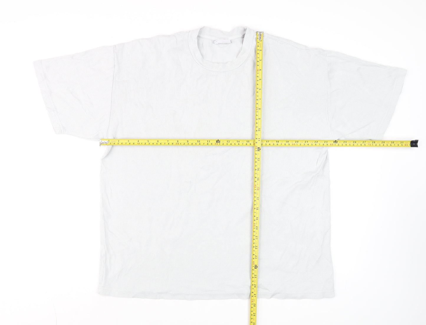 Industrie Men’s White Cotton Crew Neck T-Shirt Size L