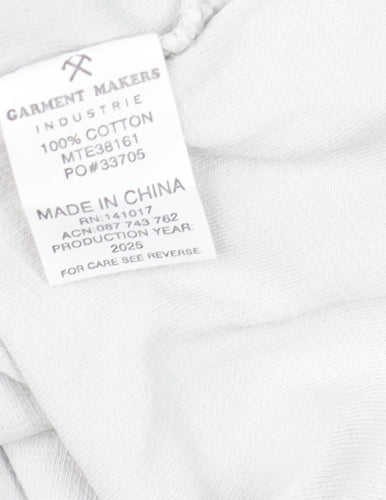 Industrie Men’s White Cotton Crew Neck T-Shirt Size L