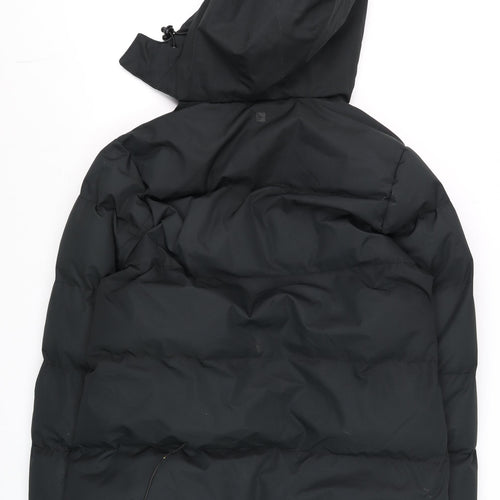Mountain Warehouse Womens Black Puffer Jacket UK14 Hooded Water Resistant Winter Coat