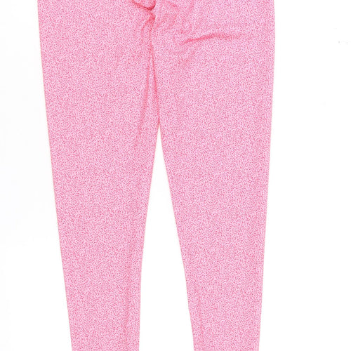 Leigh Tucker Willow Pink Spotted Women's Leggings Size M 25in Waist