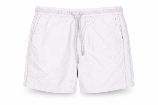 Front view of River Island Men’s Beige Swim Shorts L Elastic Waist Quick Dry