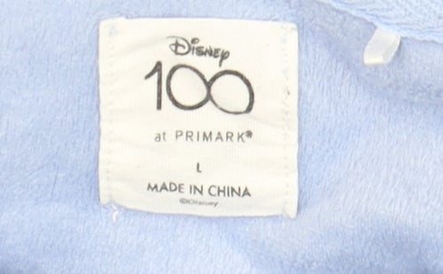 Disney Winnie the Pooh Brunch Club Blue Velour Sweatshirt Womens L Primark