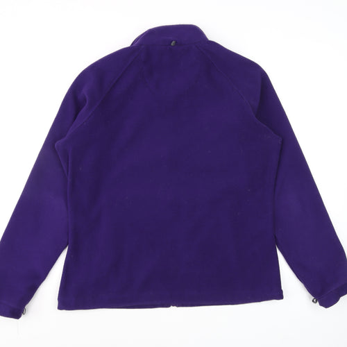 Regatta Women Purple Full Zip Fleece Sweatshirt UK 16 Outdoor Warm Layer
