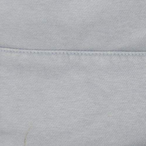 Nike Men Blue Pullover Hoodie S Fleece Logo Drawstring Regular Fit