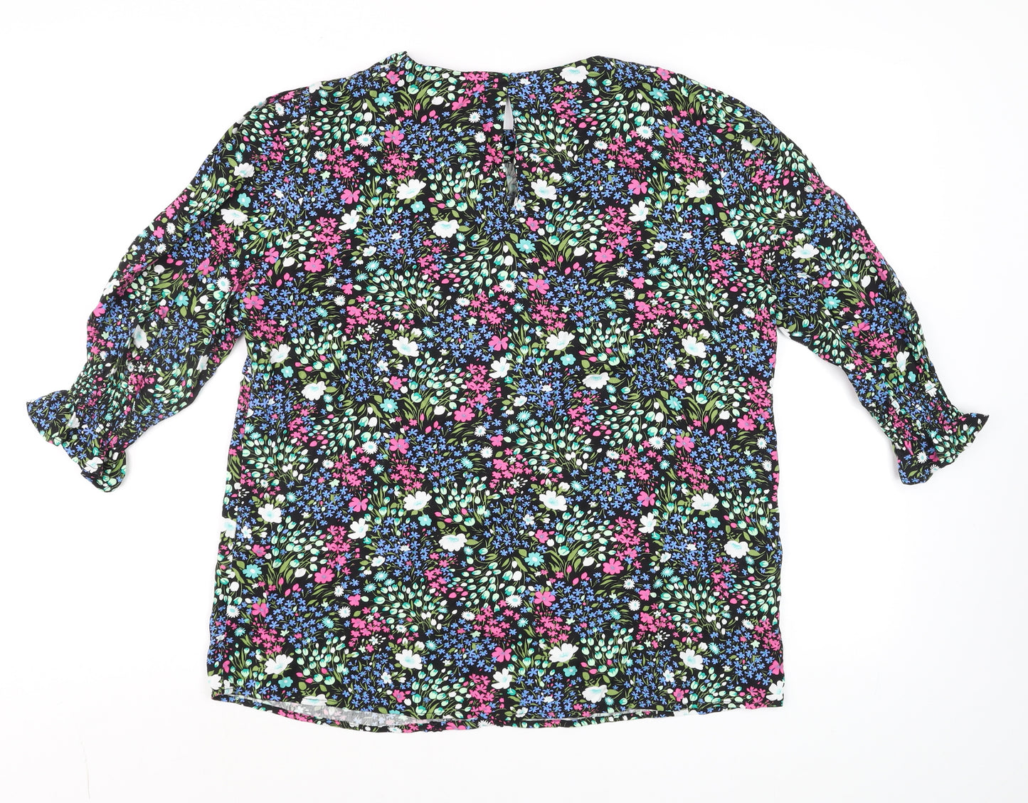Love & Rose Womens Multicoloured Floral Tunic Blouse UK 14