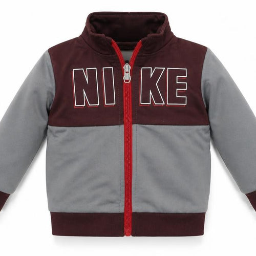 Nike Unisex Baby Grey Track Jacket 18 Months Colourblock Zip-Up