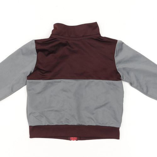 Nike Unisex Baby Grey Track Jacket 18 Months Colourblock Zip-Up