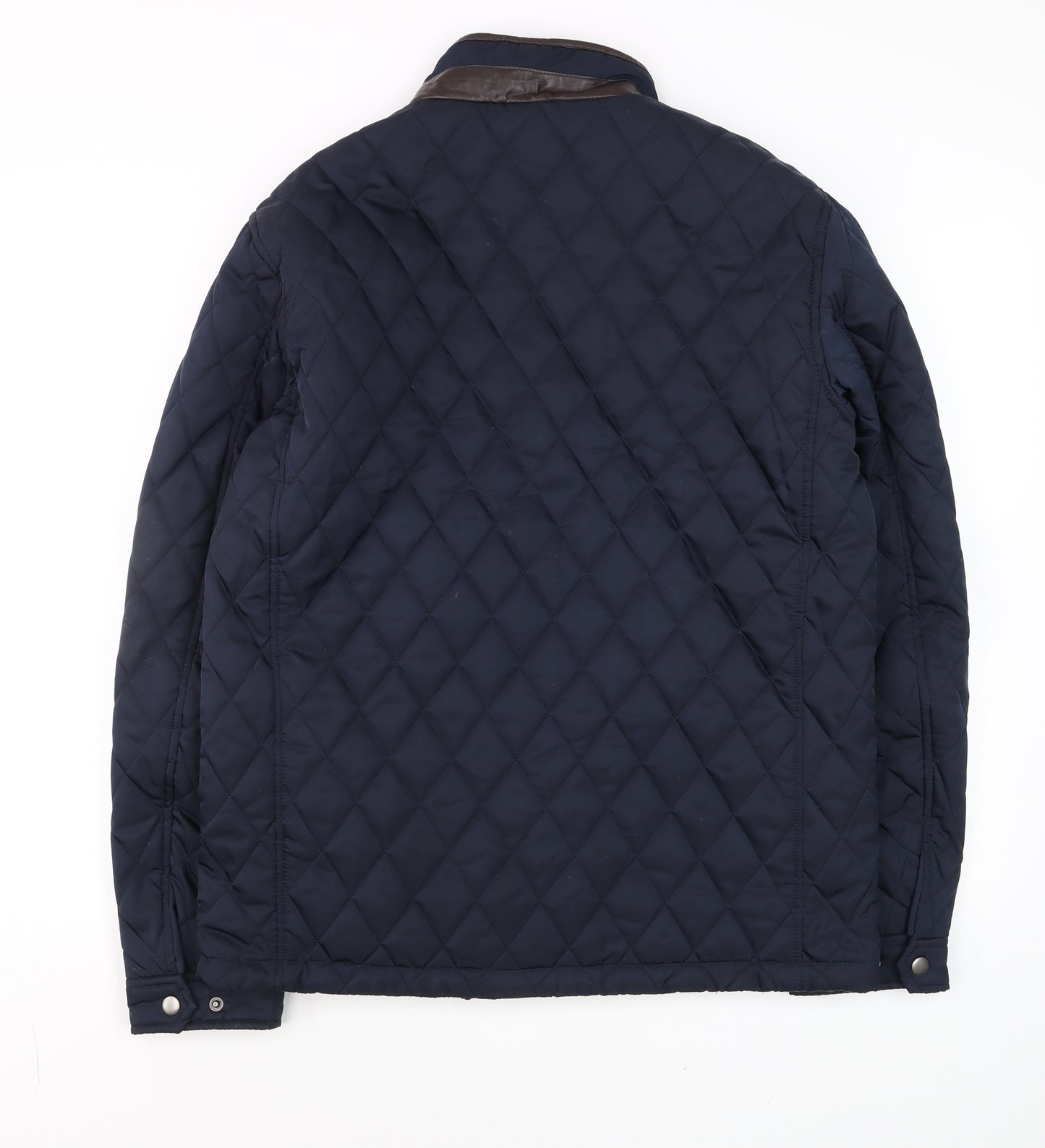 Dunnes Stores Men's Navy Quilted Mid-Length Polyester Jacket M