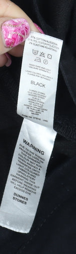 Savida Women's Black Skinny Stretch Jeans Size 14