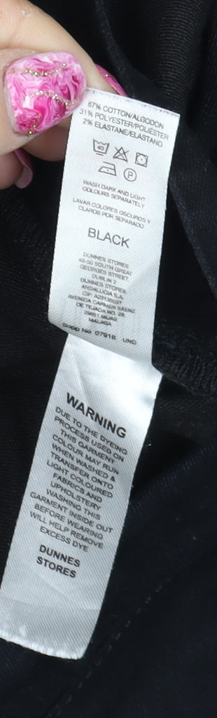 Savida Women's Black Skinny Stretch Jeans Size 14