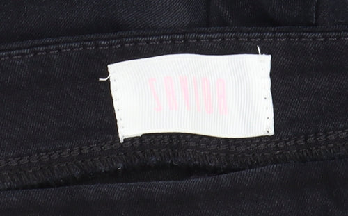 Savida Women's Black Skinny Stretch Jeans Size 14