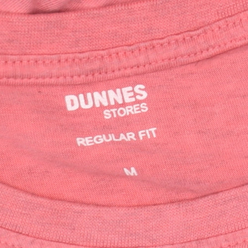 Dunnes Stores Men's Pink Sunset Wanderer Regular Fit Cotton T-Shirt M