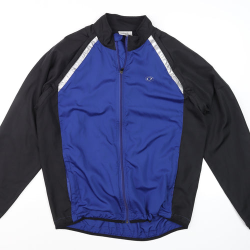 Dare2b Women's Blue and Black Long Sleeve Zip Cycling Top Size M