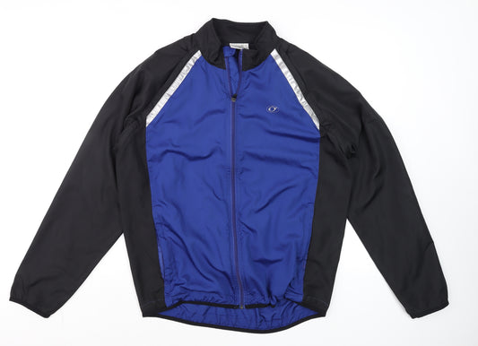 Dare2b Women's Blue and Black Long Sleeve Zip Cycling Top Size M