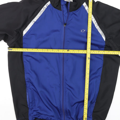 Dare2b Women's Blue and Black Long Sleeve Zip Cycling Top Size M
